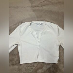 ARITZIA TNA waffle crop long sleeve